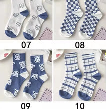 Load image into Gallery viewer, Striped Plaid Sport Socks
