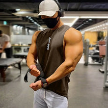 Load image into Gallery viewer, Men's Gym Clothing Summer Casual Tank Top Bodybuilding Sleeveless Shirt Sports Quick Dry Fitness Vest Workout Running Undershirt
