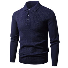 Load image into Gallery viewer, Ribbed Polo Knit Pullover
