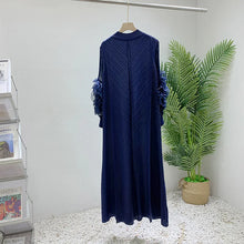 Load image into Gallery viewer, Women Elegant Evening Party Dresses 2025 Summer New Solid Colour Classic Long Sleeve Plate Flower Design Prom Dresses Female
