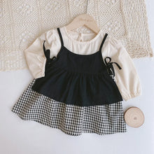 Load image into Gallery viewer, Plaid Baby A-Line Dress Suit
