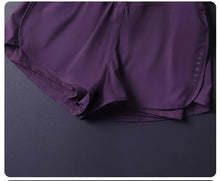 Load image into Gallery viewer, Women's 2 in 1 Shorts with Pockets - Lightweight Breathable Loose Anti-Disclosure Split Side for Yoga Running Gym
