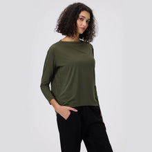 Load image into Gallery viewer, Yoga Long Sleeve Workout Top Running Clothes Physical Shirts &amp; Blouses Top Fitness Loose T-shirt Clothing Sportswear Woman Gym
