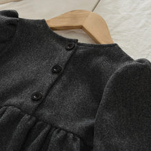 Load image into Gallery viewer, Simple Bow Long Sleeve Girls Dress
