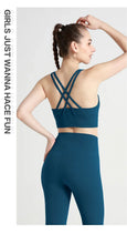 Load image into Gallery viewer, New Summer Sexy Sports Bras Women Fitness Vest Sports Top Cross Back Yoga Bra Running Fitness Breathable Shockproof Yoga Bra
