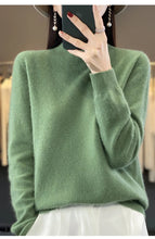 Load image into Gallery viewer, Merino Wool Mock Neck Pullover
