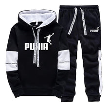 Load image into Gallery viewer, Printed Casual Tracksuit Hoodie Set
