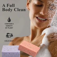 Load image into Gallery viewer, 4 Pack Of Lavender Frosted Soap - 4, Coconut, Tea Tree Essential Oil - Kraft Paper Box For Gifts And Luxurious Travel Experience
