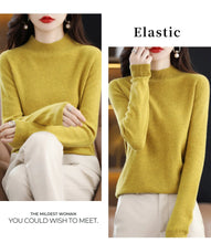 Load image into Gallery viewer, Merino Wool Mock Neck Pullover

