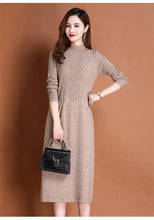 Load image into Gallery viewer, Autumn Knit A-Line Sweater Dress
