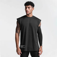 Load image into Gallery viewer, Gym Bodybuilding Tank Tops Mens Fitness Training Sleeveless Shirt Workout Muscle Vests Mesh Breathable Quick Dry Loose Singlets
