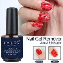 Load image into Gallery viewer, NAILCO 15ml Magic Remover Nail Gel Polish Remover UV Gel Polish Fast Remove Semi Permanent Varnish Polish Cancel Glue Gel Polish
