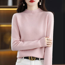 Load image into Gallery viewer, Merino Wool Mock Neck Pullover
