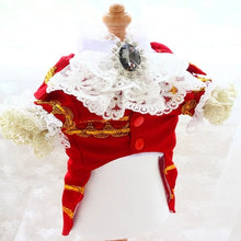 Load image into Gallery viewer, Handmade Unique Design Dog Clothes European Court Style Pet Costume Suit Lace Cuffs Collar Twin Sets Apparel Cat Poodle Maltese
