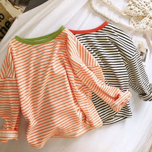 Load image into Gallery viewer, Striped Long Sleeve Baby Tee
