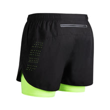 Load image into Gallery viewer, Summer Men's Reflective Running Shorts Fitness Quick Drying Double-Layer Shorts Men's Exercise Training Bodybuilding Shorts
