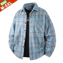 Load image into Gallery viewer, Plaid Flannel Casual Long Shirt
