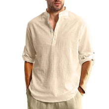 Load image into Gallery viewer, Lightweight Henley Casual Shirt Men
