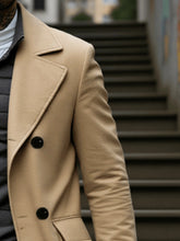 Load image into Gallery viewer, Refined Double Breasted Wool Coat
