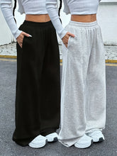 Load image into Gallery viewer, Women's Drawstring Jogging Pants, Casual and Comfortable with Pockets, Mid Waist Sports Pants, Suitable for All Seasons
