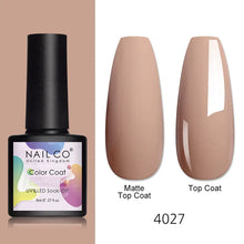 Load image into Gallery viewer, NAILCO 8ml Pink Red Colors Gel Nail Polish Nail Art Varnishes Gel Lacquer Coat LED Nails Manicure Design UV Gel Varnish Soak Off
