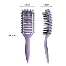 Load image into Gallery viewer, 3 in 1 Curl Define Styling Brush Hollow Out Detangling Hair Brush Tangled Hair Comb Shaping Defining Curls Barber Styling Tools
