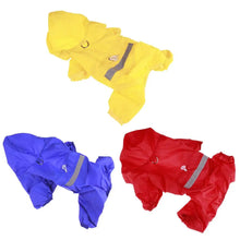 Load image into Gallery viewer, Pet Dog Raincoat Waterproof Puppy Cat Rain Coat Jacket Hooded Outdoor Rainwear Jumpsuit Clothes Small Medium Dogs Apparel
