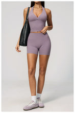 Load image into Gallery viewer, Yoga Outfit Set Fitness Two-Piece Set With No Embarrassing Lines Butt-Lifting Running Shorts Leggings Yoga Suit Athletic Wear

