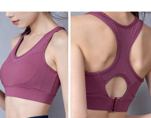 Load image into Gallery viewer, Plus Size Women's Sports Bra High Support Breathable Moisture Wicking Running Workout Fitness Athletic Underwear
