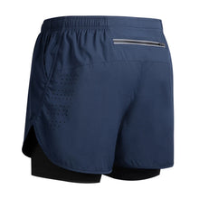 Load image into Gallery viewer, Summer Men's Reflective Running Shorts Fitness Quick Drying Double-Layer Shorts Men's Exercise Training Bodybuilding Shorts
