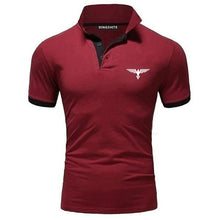 Load image into Gallery viewer, Polo collar contrasting color shirt office fashionable new T-shirt polo shirt men's summer top business casual breathable
