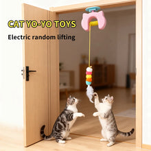 Load image into Gallery viewer, New Type Of Electric Cat Toy with 2 Ropes Smart Hanging Door Auto Swing Feather Toy A Self-entertainment And Cat-teasing Wonder
