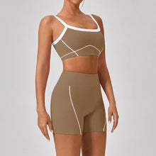 Load image into Gallery viewer, Woman Yoga Sport Outfit for Fitness Two Pieces Short Pant Sets Suits Tracksuit Sportswear Woman Gym Yoga Workout Clothes
