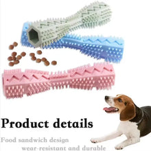 Load image into Gallery viewer, Dog Teething Toy Chew Stick Bite Resistant Fun Leak Proof Food Toy Pet Teether Cleaner Stick
