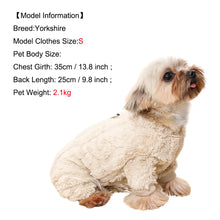 Load image into Gallery viewer, Pet Dog Clothes Cozy Soft Fleece Puppy Cat Jumpsuit For Small Medium Dogs Cats Winter Warm Clothes With Elasicity Yorkshire Pug

