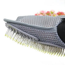 Load image into Gallery viewer, TPR Metal Needle Deshedding Glove
