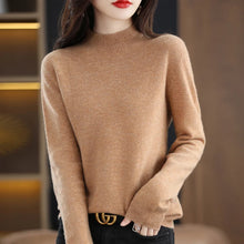 Load image into Gallery viewer, Merino Wool Mock Neck Pullover
