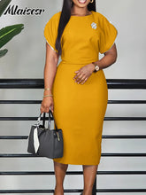 Load image into Gallery viewer, Elegant High Waist Pencil Dress
