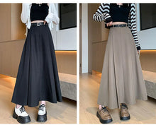 Load image into Gallery viewer, Elegant Skirts for Women Korean Style Long Skirt Female Black Pleated Midi Skirt Women's Clothing Office Lady Skirts Outfits New
