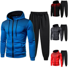 Load image into Gallery viewer, Mens Tracksuits Men's Clothing Men Sets Hoodie Set Zipper Sweatshirt Casual Sport Sweatpants Man Sweat Suit Set Running
