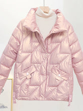 Load image into Gallery viewer, Glossy Winter Cotton Padded Parka
