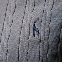 Load image into Gallery viewer, Giraffe Embroidered Knit Pullover
