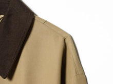 Load image into Gallery viewer, Women's Short Trench Coat with Contrast Collar New Spring Turn Down Collar Long Sleeve Button Women Coats Chic Female Jackets
