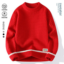 Load image into Gallery viewer, Men Casual Comfortable Warm Sweaters men round neck  Solid knitwear Men's High-Quality Fashion Trend Sweater 2025 Autumn/Winter
