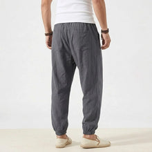 Load image into Gallery viewer, Men's Joggers Streetwear Casual Harem Pants Sport Large Sweatpants Korean Breathable Cotton Trousers Elastic Waist Long Pants
