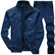 Load image into Gallery viewer, Tracksuits Men Polyester Sweatshirt Sporting Fleece 2026 Gyms Spring Jacket + Pants Casual Men's Track Suit Sportswear Fitness
