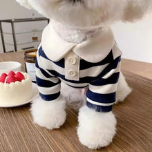 Load image into Gallery viewer, Striped Pet Shirt Soft Pullover Outfit Suitable For Puppy Dogs Cats Schnauzers Pomeranians Daily Casual Pet Apparel

