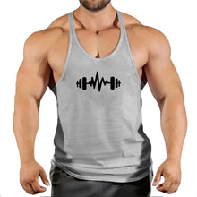 Load image into Gallery viewer, Gym Top Men T-shirts Fitness Man Clothes Muscular Bodybuilding Shirt Singlet Stringer Clothing Vest Men's Singlets Vests Tops
