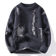Load image into Gallery viewer, 2026 Winter Fashion worn‑out design Sweater Men Casual Knit Pullovers Mens Thick Warm Loose Knitted Sweaters Streetwear Man
