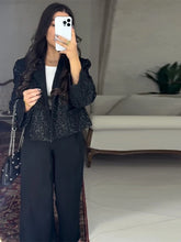 Load image into Gallery viewer, Elegant Cropped Sequin Blazer Jacket
